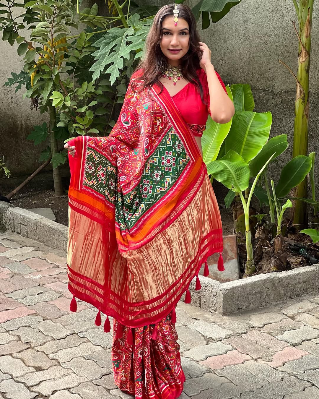 New Pure Gajji silk Patola Saree