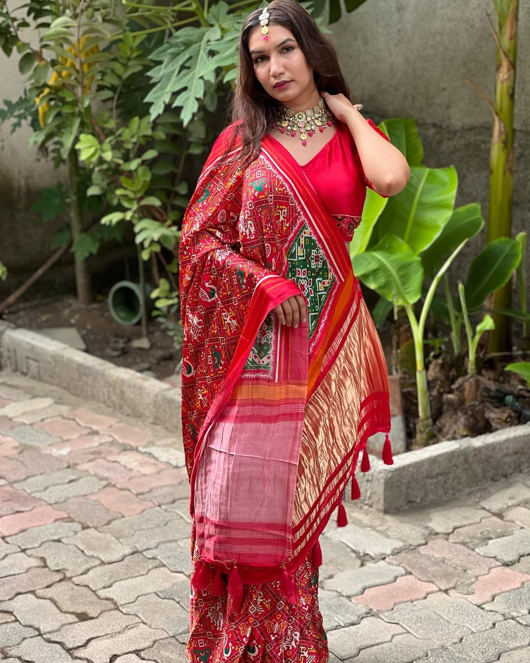 New Pure Gajji silk Patola Saree