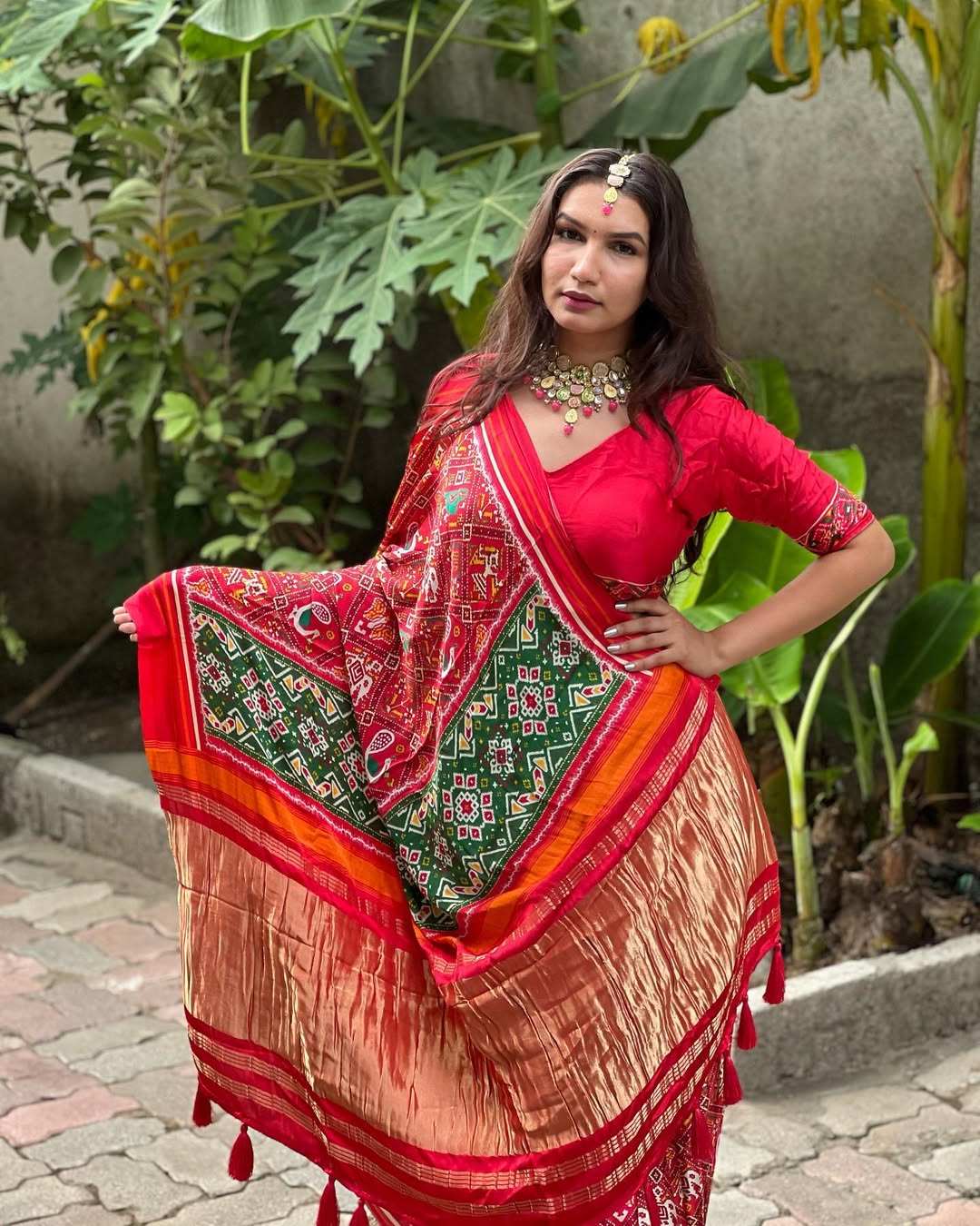 New Pure Gajji silk Patola Saree