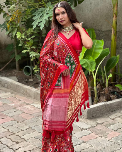 New Pure Gajji silk Patola Saree