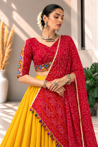 Rangilo Bandhani Lehenga