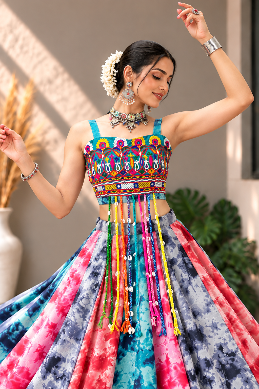 Dholida Multicolor Lehenga