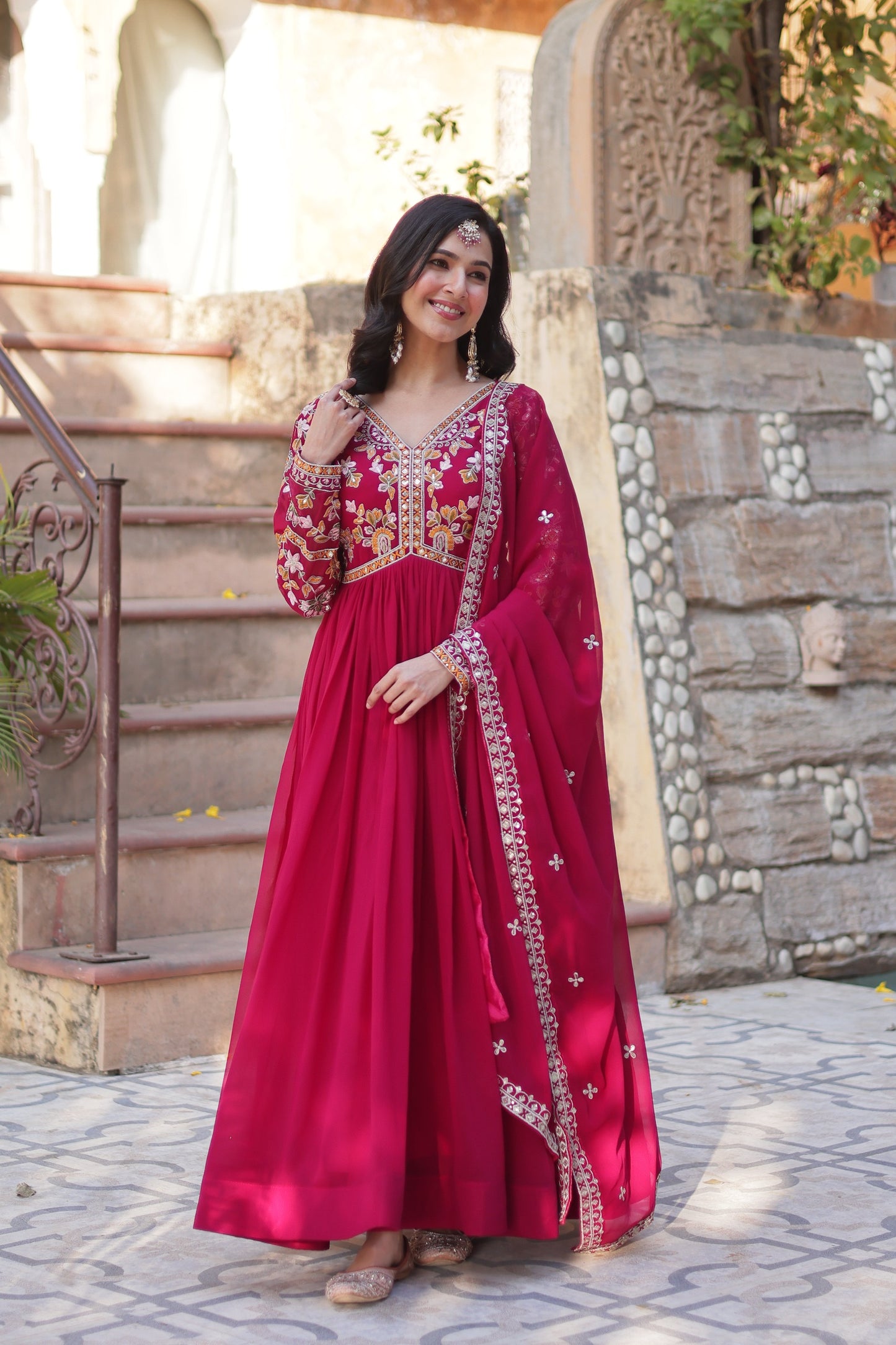 Beautiful Gown Dupatta Set