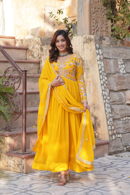 Beautiful Gown Dupatta Set