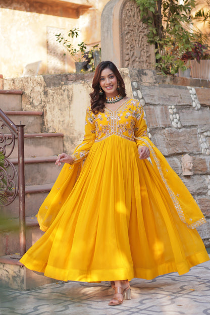 Beautiful Gown Dupatta Set