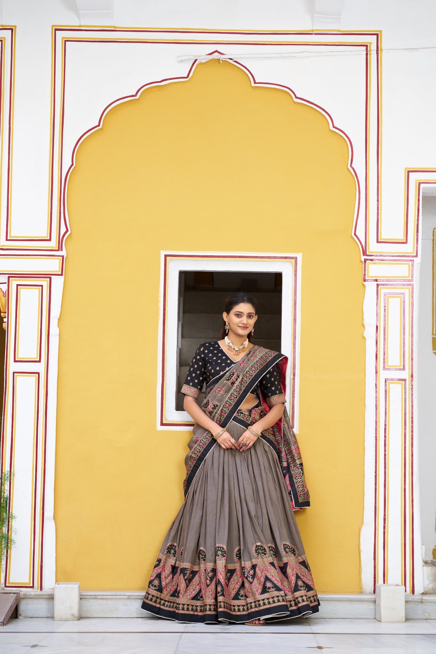 Tasar Silk Lehenga Choli