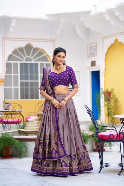 Tasar Silk Lehenga Choli