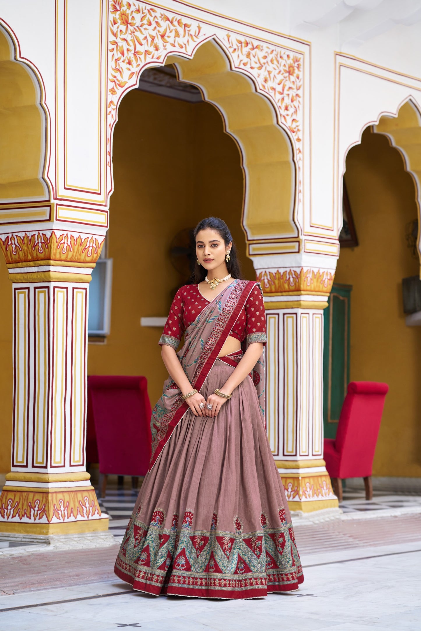 Tasar Silk Lehenga Choli