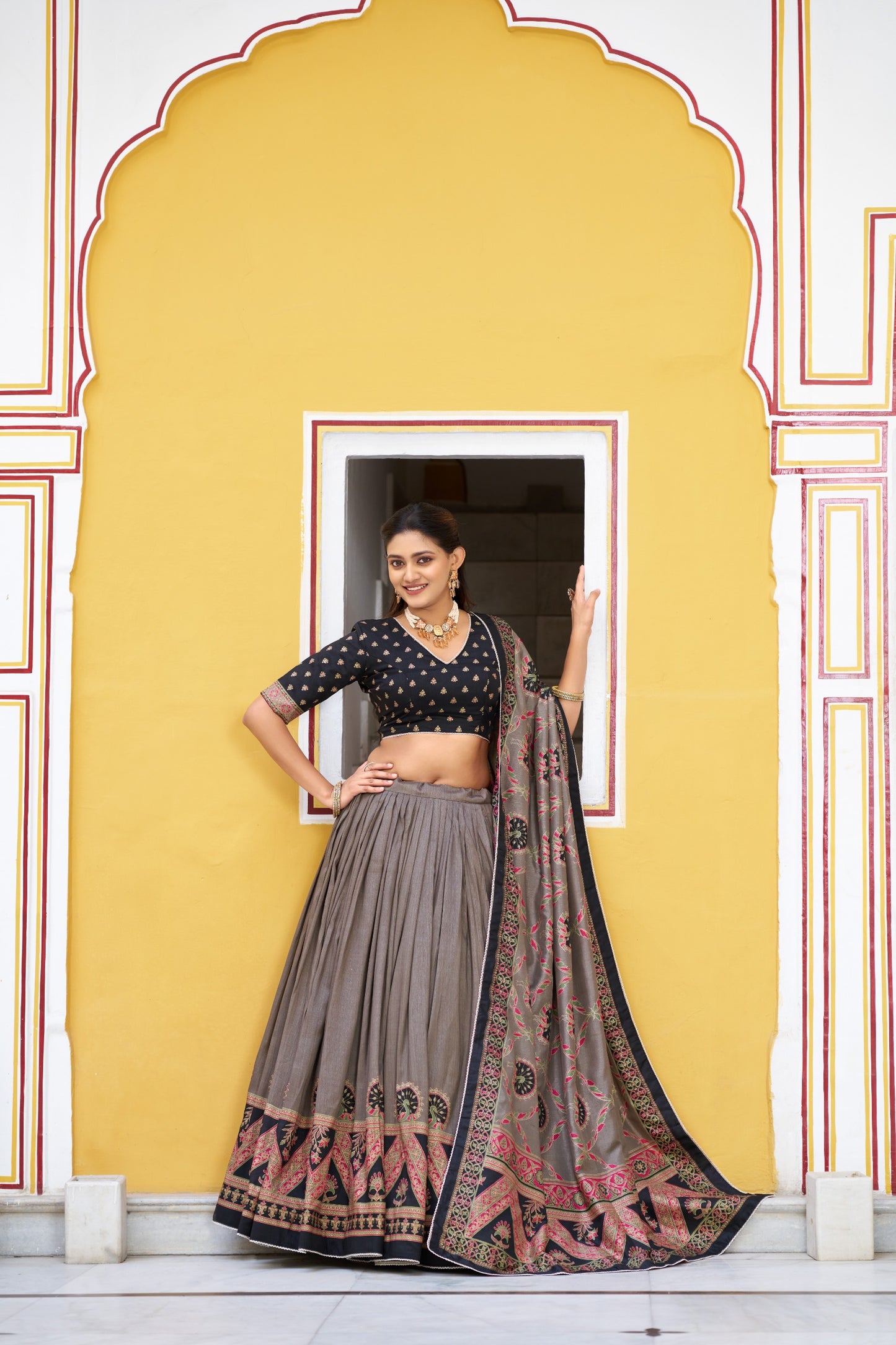 Tasar Silk Lehenga Choli