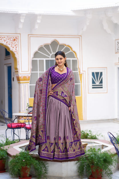 Tasar Silk Lehenga Choli