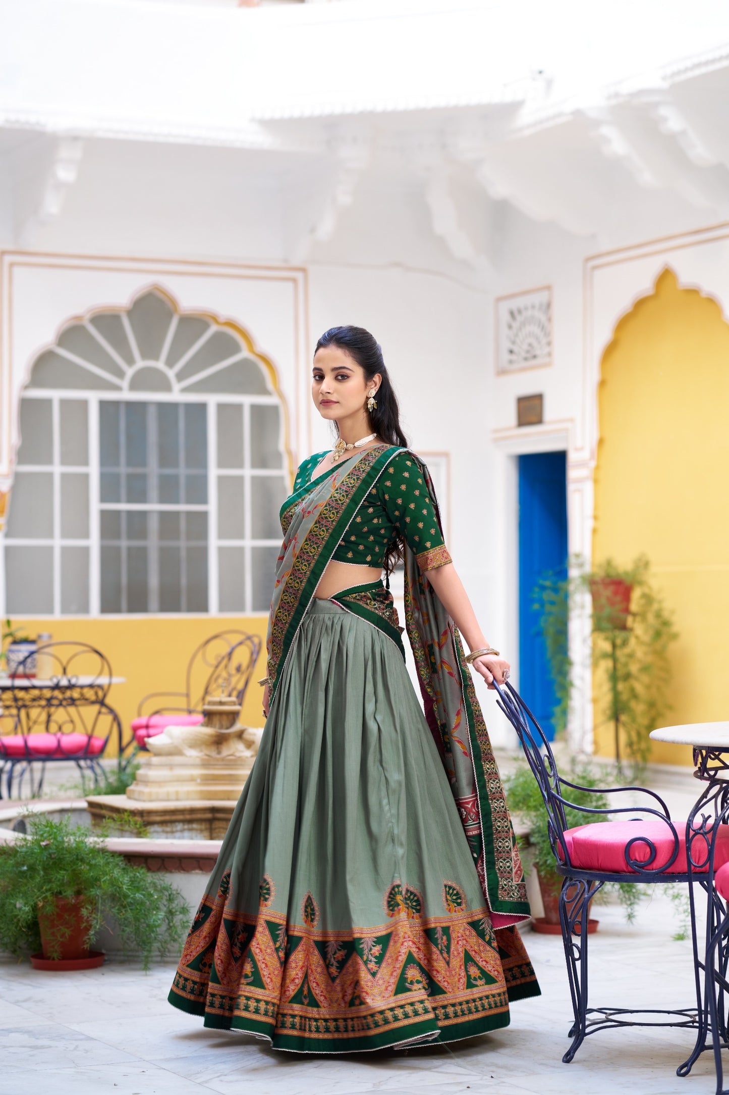 Tasar Silk Lehenga Choli