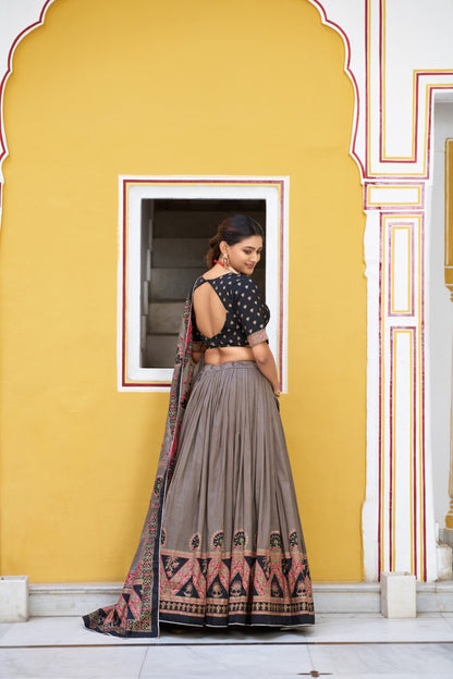 Tasar Silk Lehenga Choli