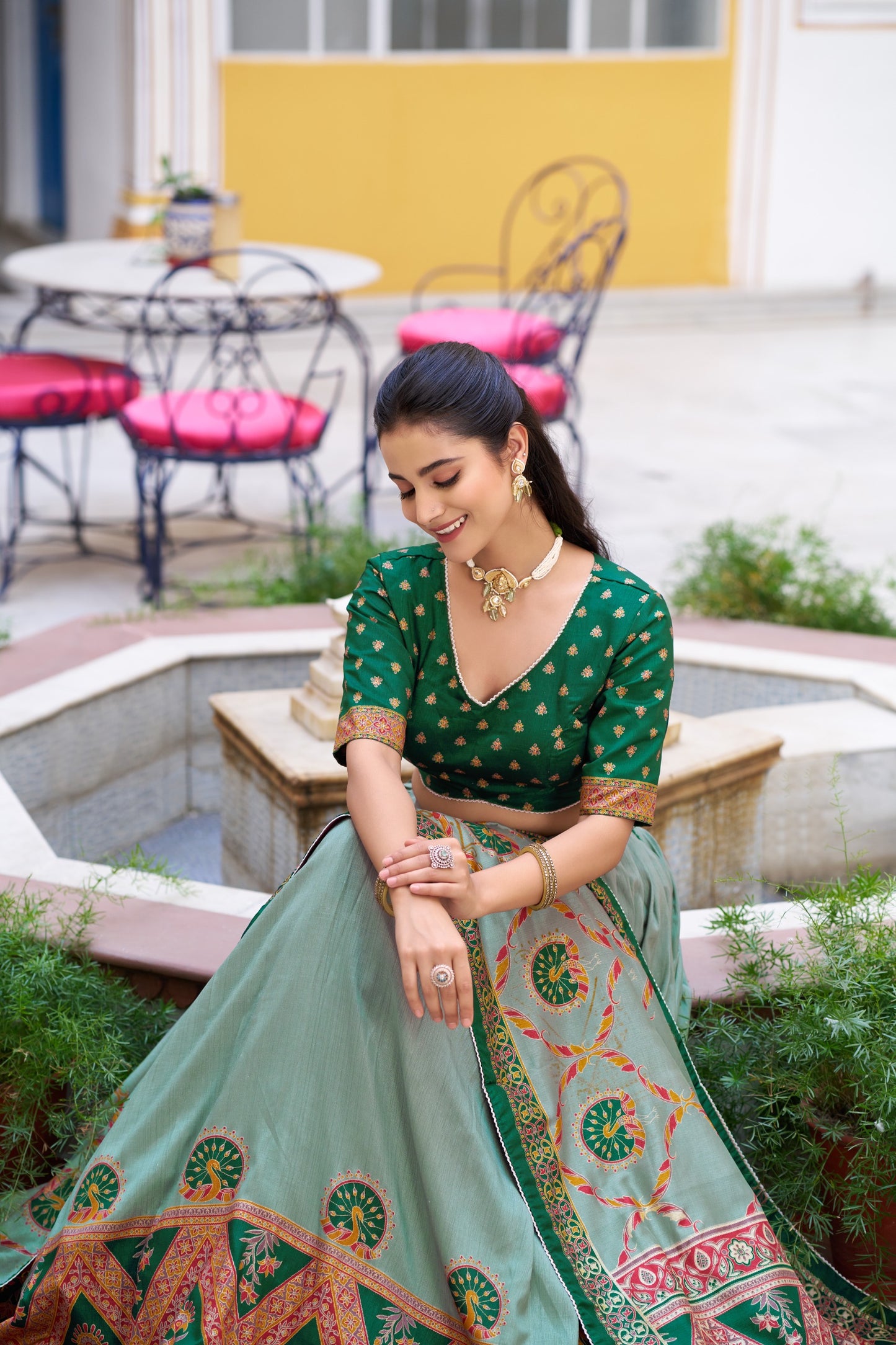 Tasar Silk Lehenga Choli