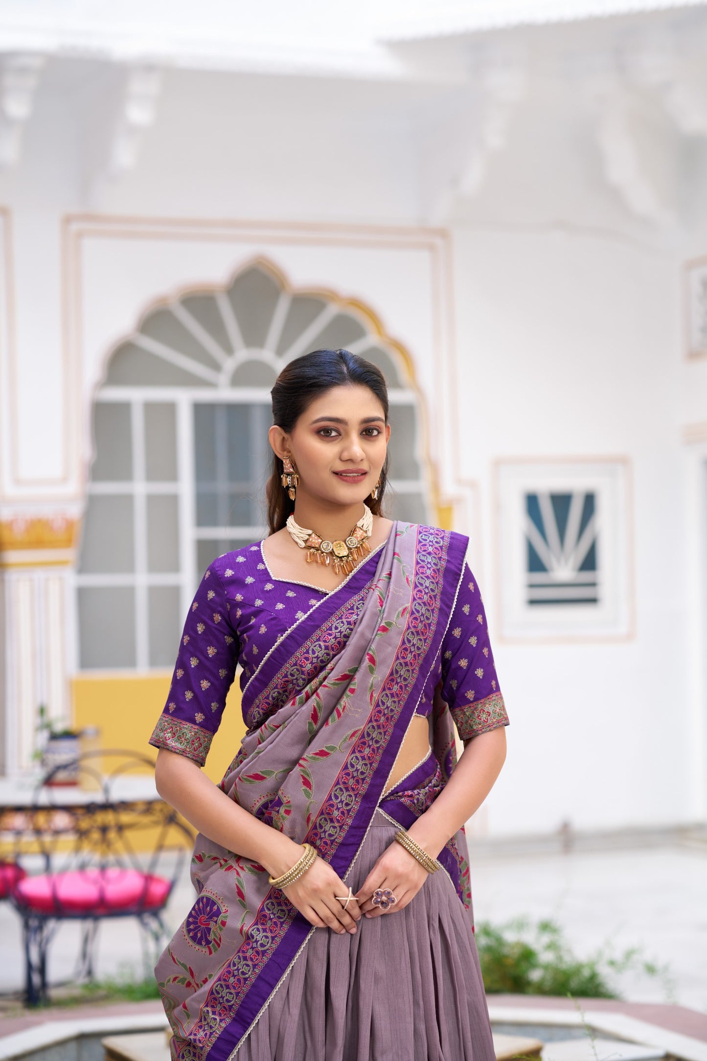 Tasar Silk Lehenga Choli