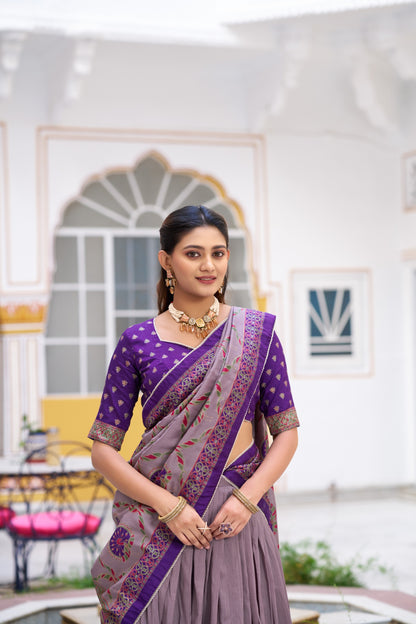 Tasar Silk Lehenga Choli