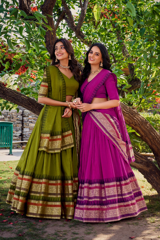 A Tale of Royalty, Woven in Chanderi and Zari