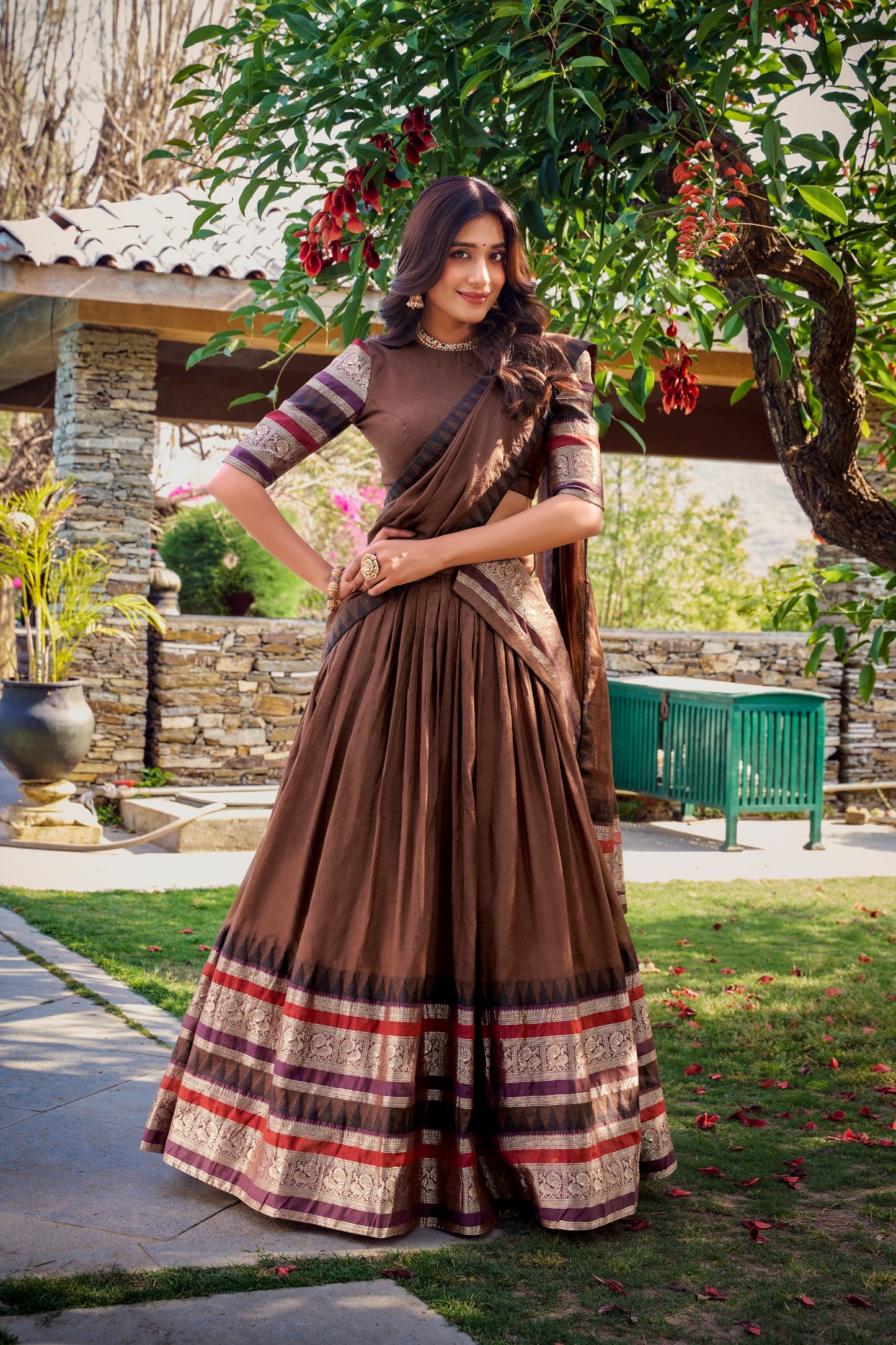 A Tale of Royalty, Woven in Chanderi and Zari