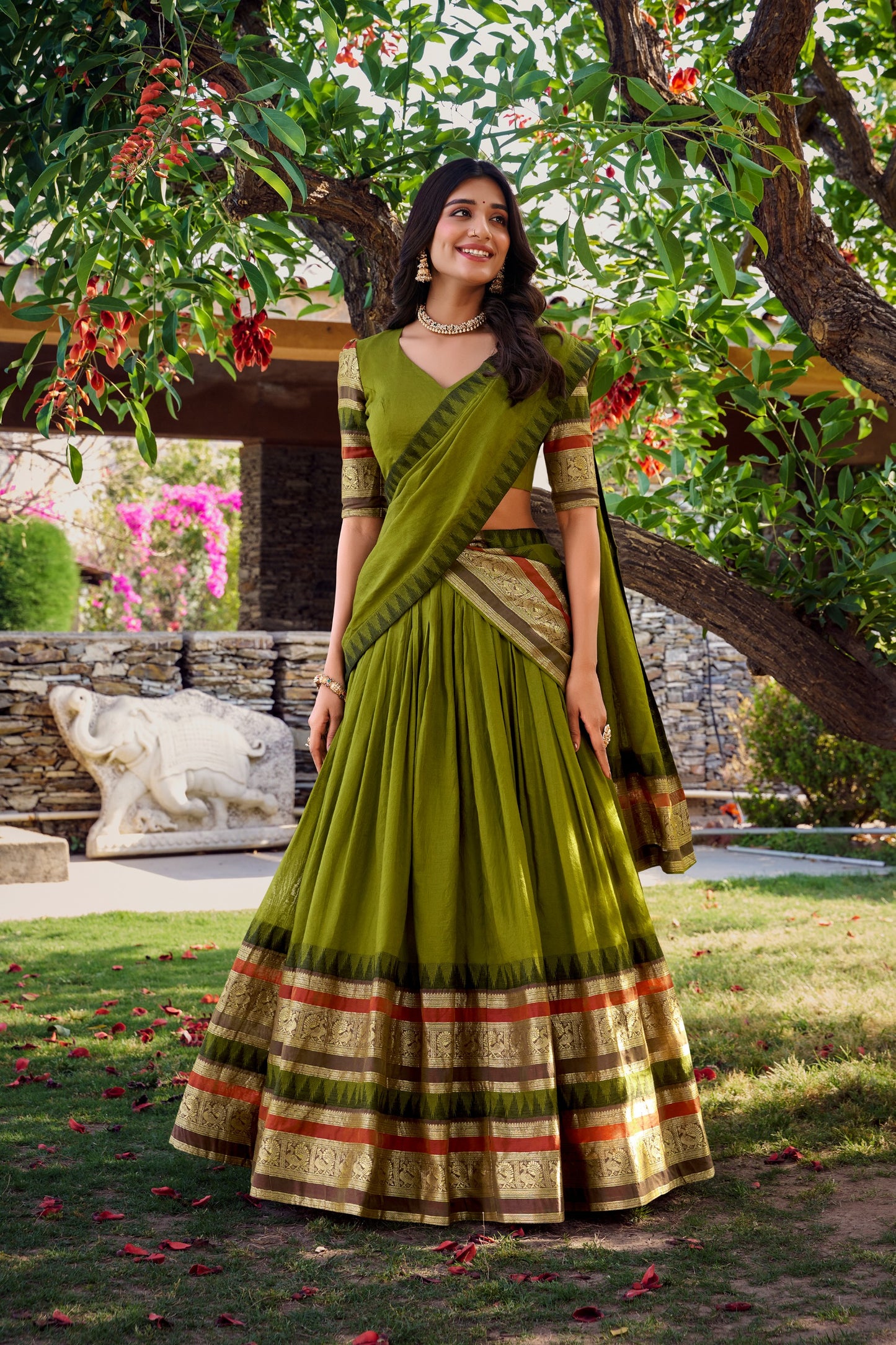 A Tale of Royalty, Woven in Chanderi and Zari