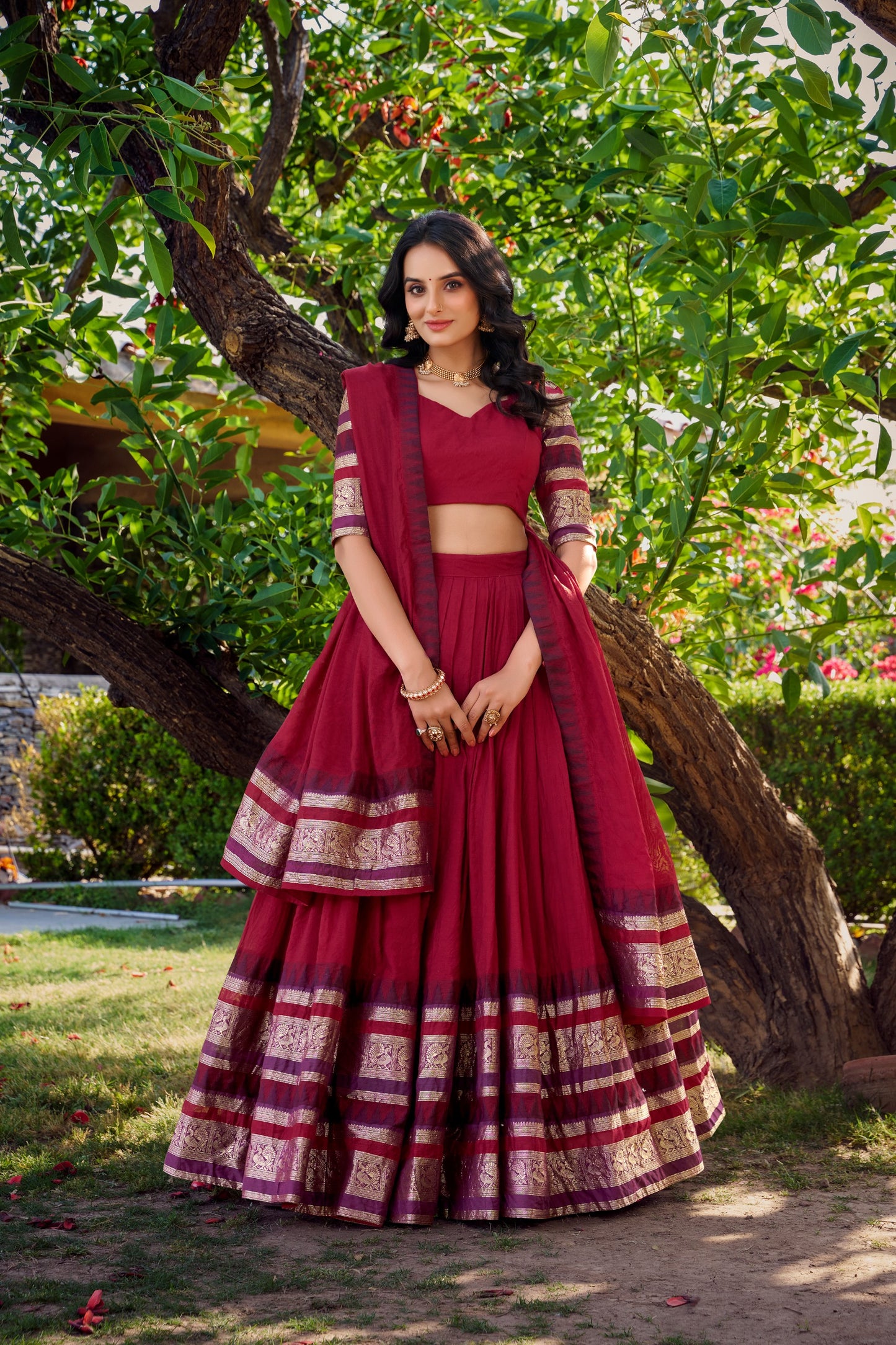 A Tale of Royalty, Woven in Chanderi and Zari