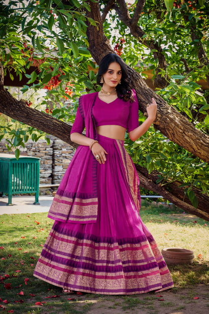 A Tale of Royalty, Woven in Chanderi and Zari