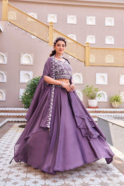 Indo Western Style Three Piece Choli