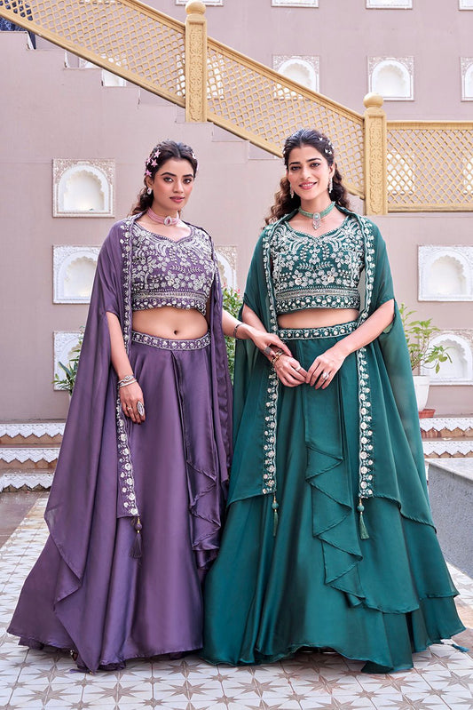Indo Western Style Three Piece Choli