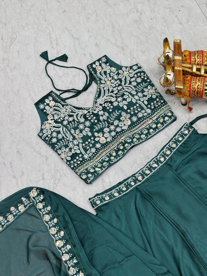 Indo Western Style Three Piece Choli