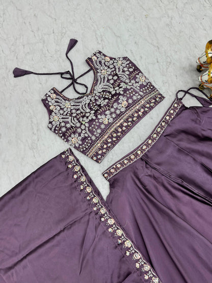 Indo Western Style Three Piece Choli