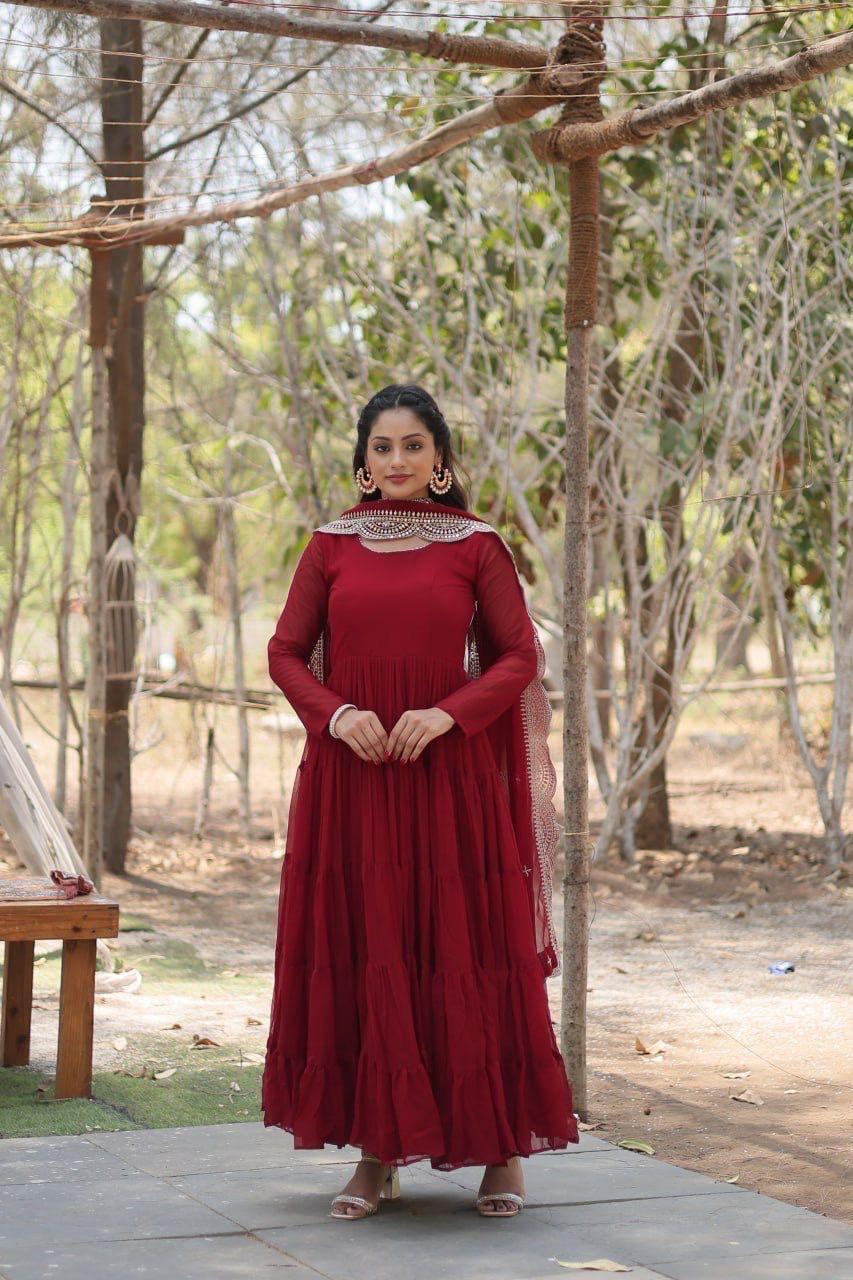 Desirable Women's Fully Flaired Gown