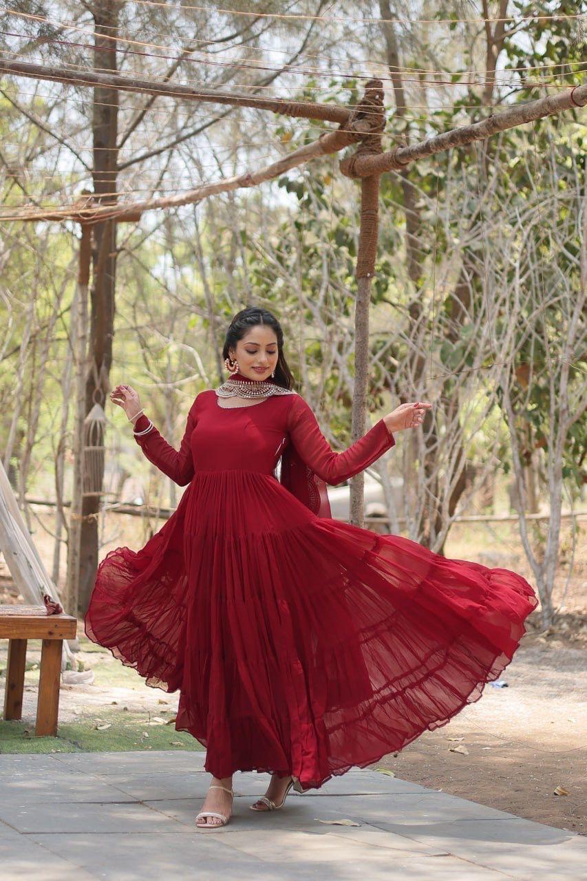 Desirable Women's Fully Flaired Gown