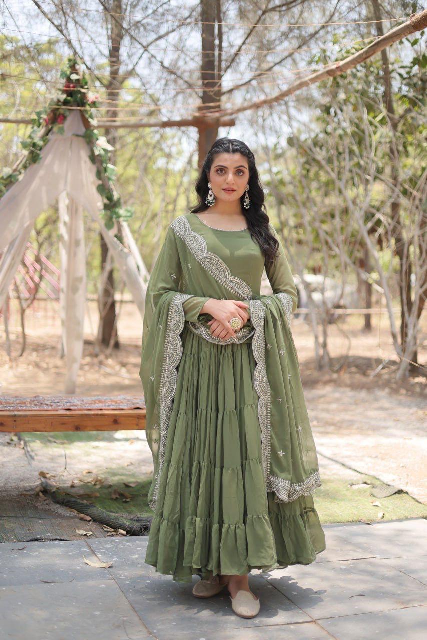 Desirable Women's Fully Flaired Gown