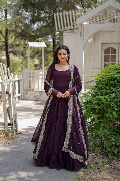 Desirable Women's Fully Flaired Gown