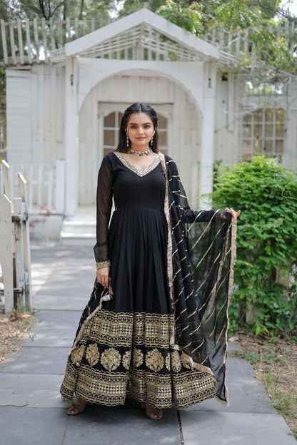 Attractive Embroidered Gown