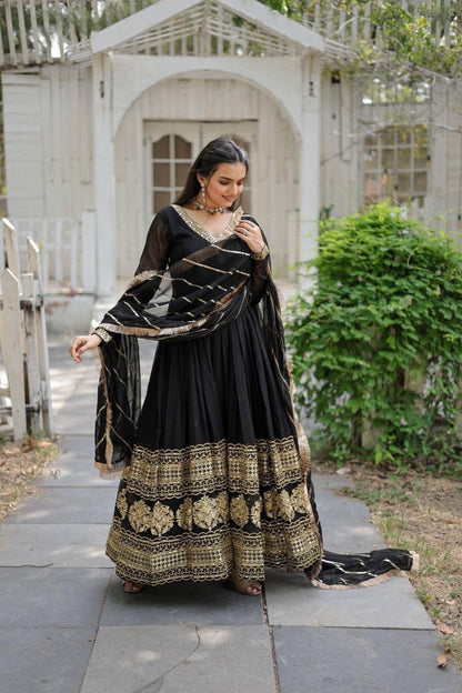 Attractive Embroidered Gown