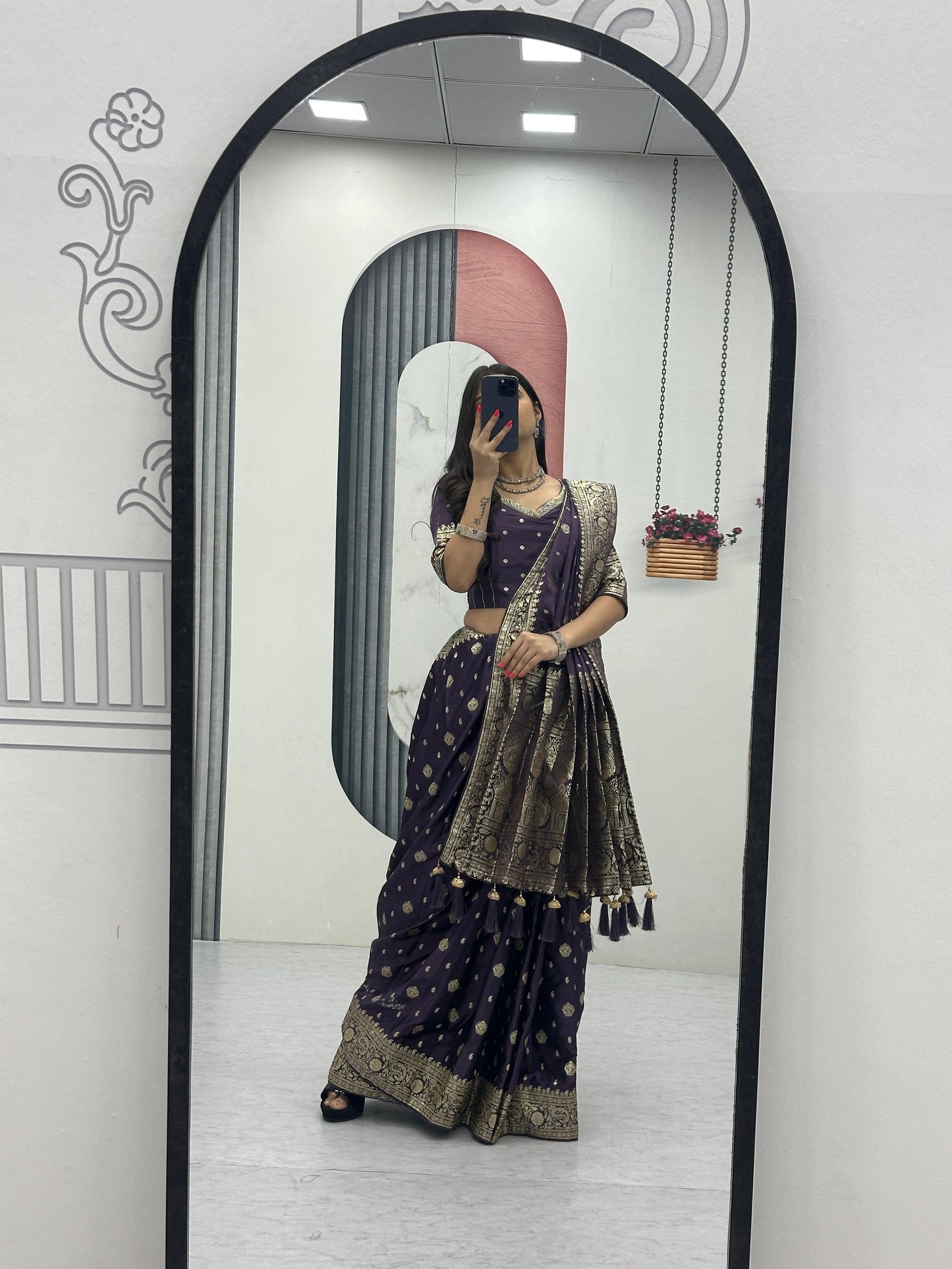 Silk Readymade Patli Saree