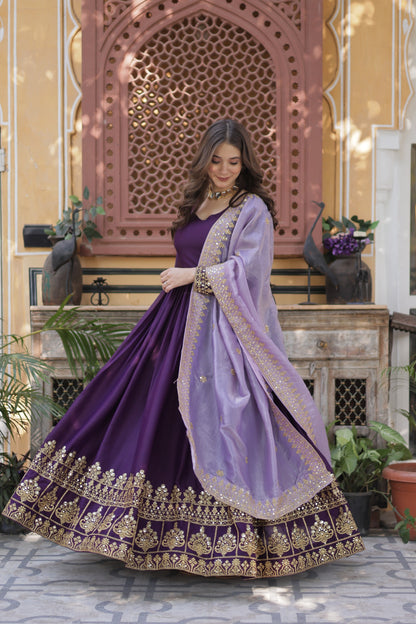 Star Georgette Gown