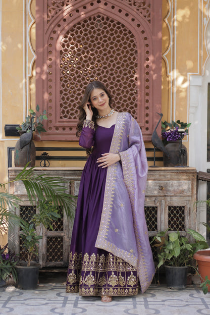 Star Georgette Gown