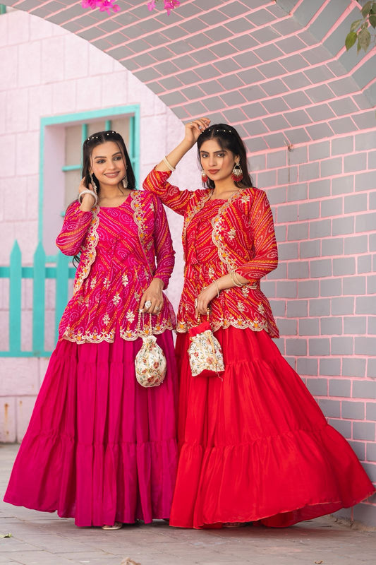 Bandhej Three Piece Set