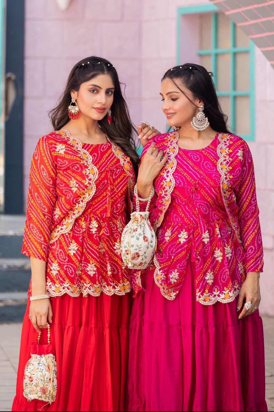 Bandhej Three Piece Set