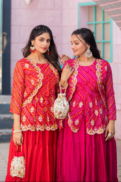 Bandhej Three Piece Set