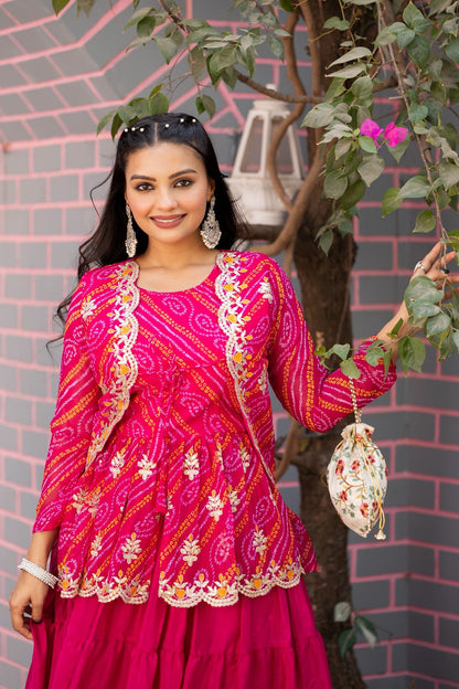 Bandhej Three Piece Set