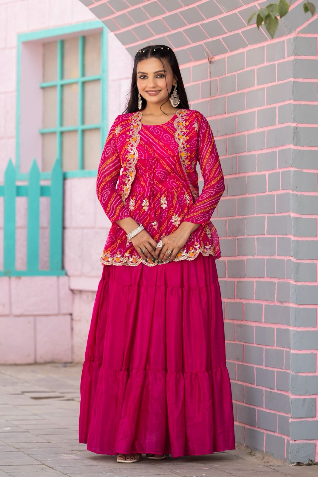 Bandhej Three Piece Set