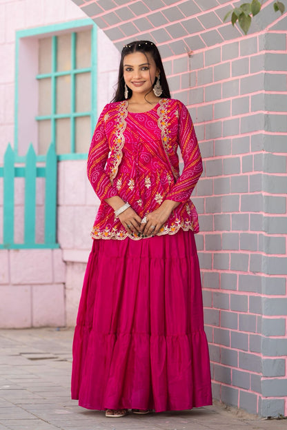 Bandhej Three Piece Set