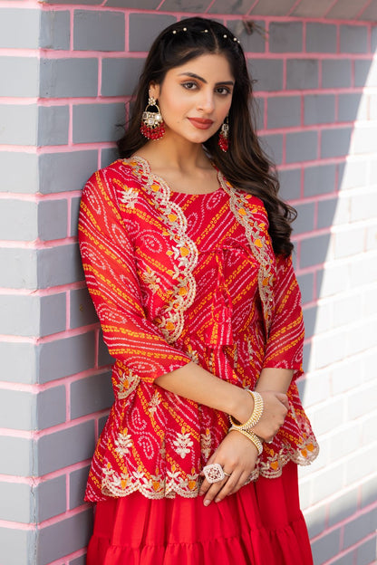 Bandhej Three Piece Set