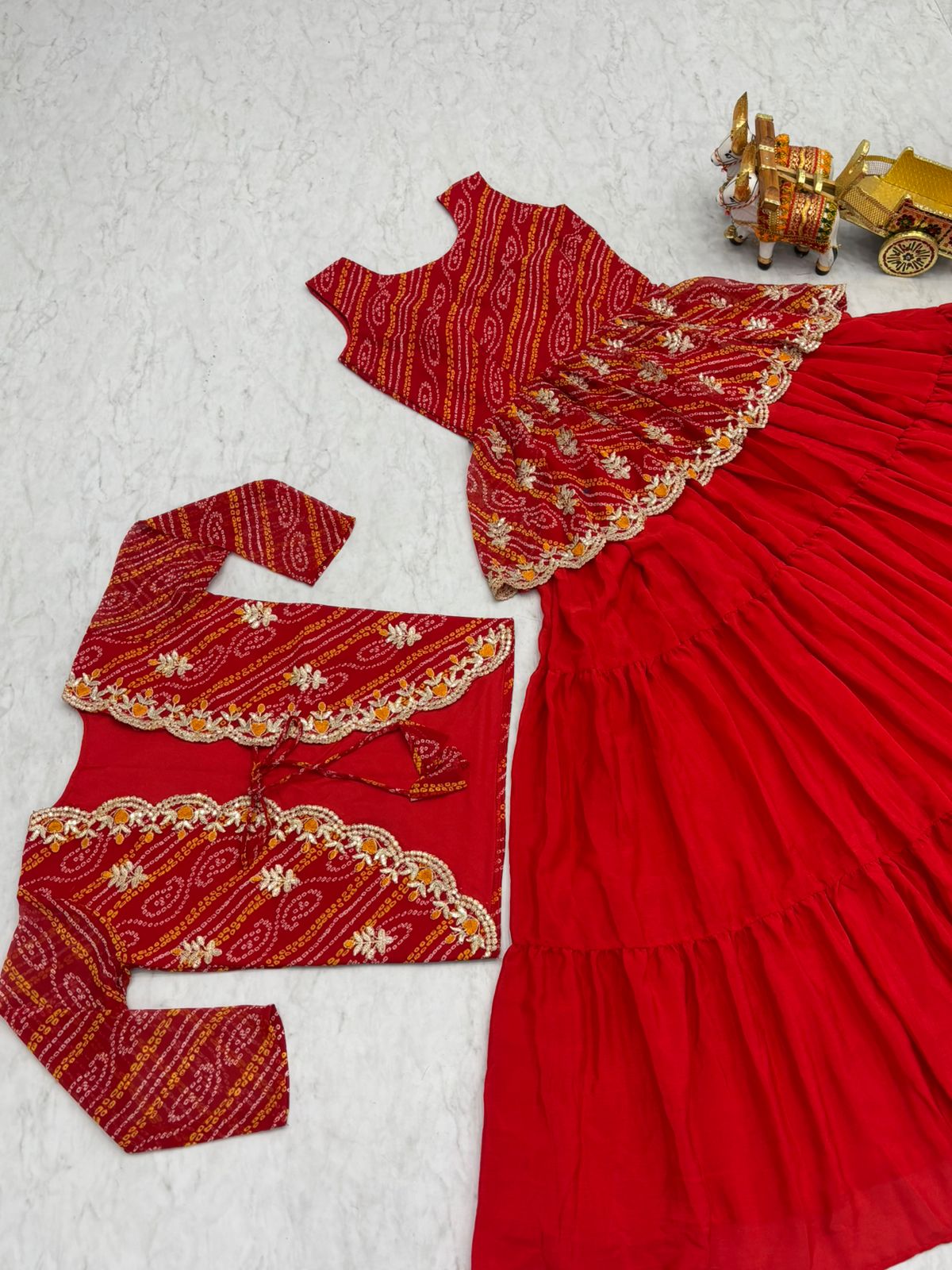 Bandhej Three Piece Set