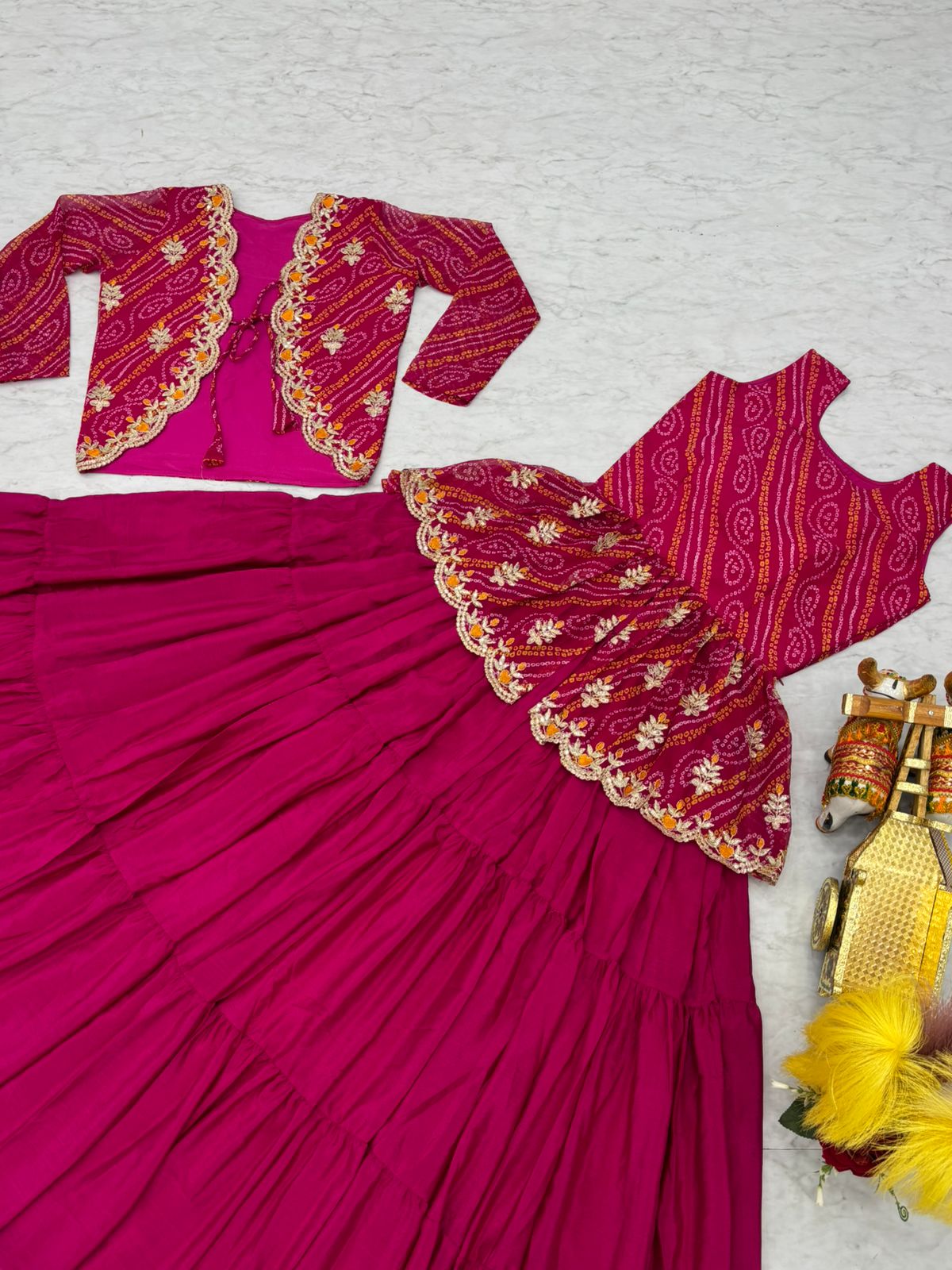 Bandhej Three Piece Set