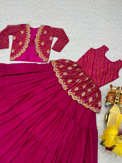 Bandhej Three Piece Set