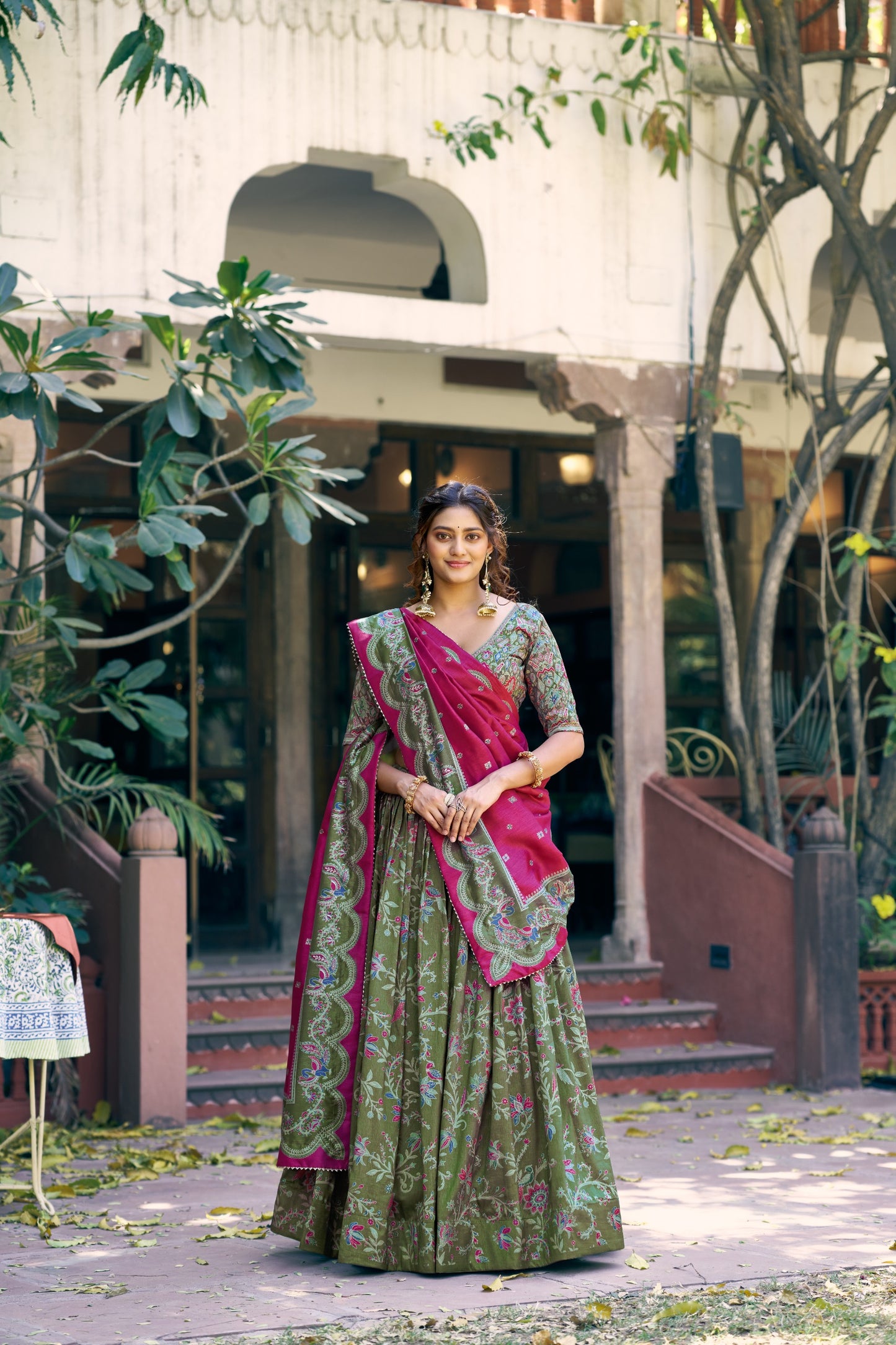 Soft Tasar Silk Lehenga