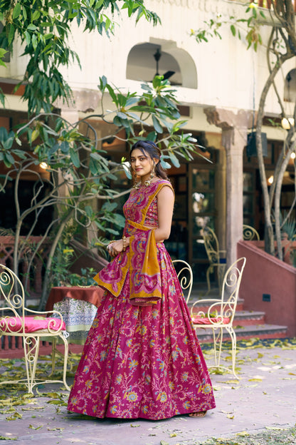 Soft Tasar Silk Lehenga