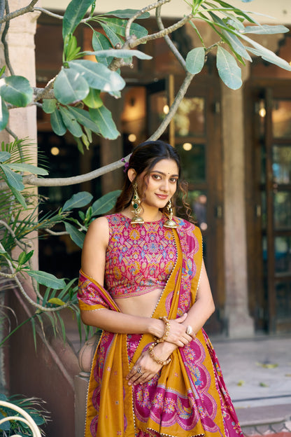 Soft Tasar Silk Lehenga